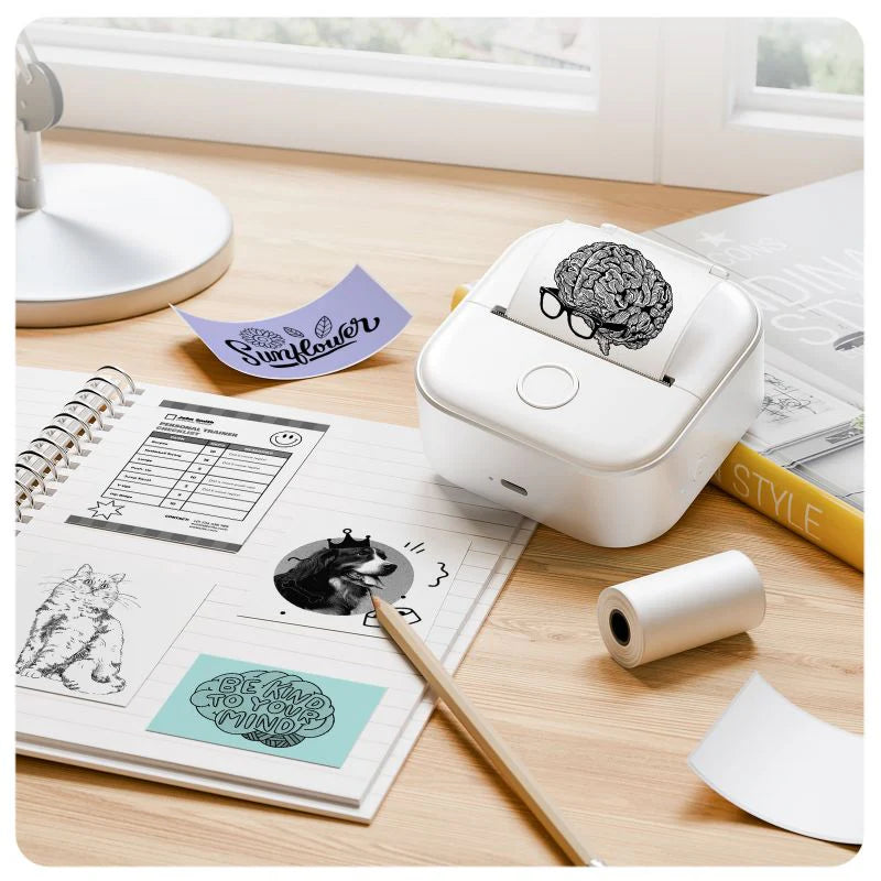 Mini Thermal Printer – Print Notes, Photos & Labels Anywhere