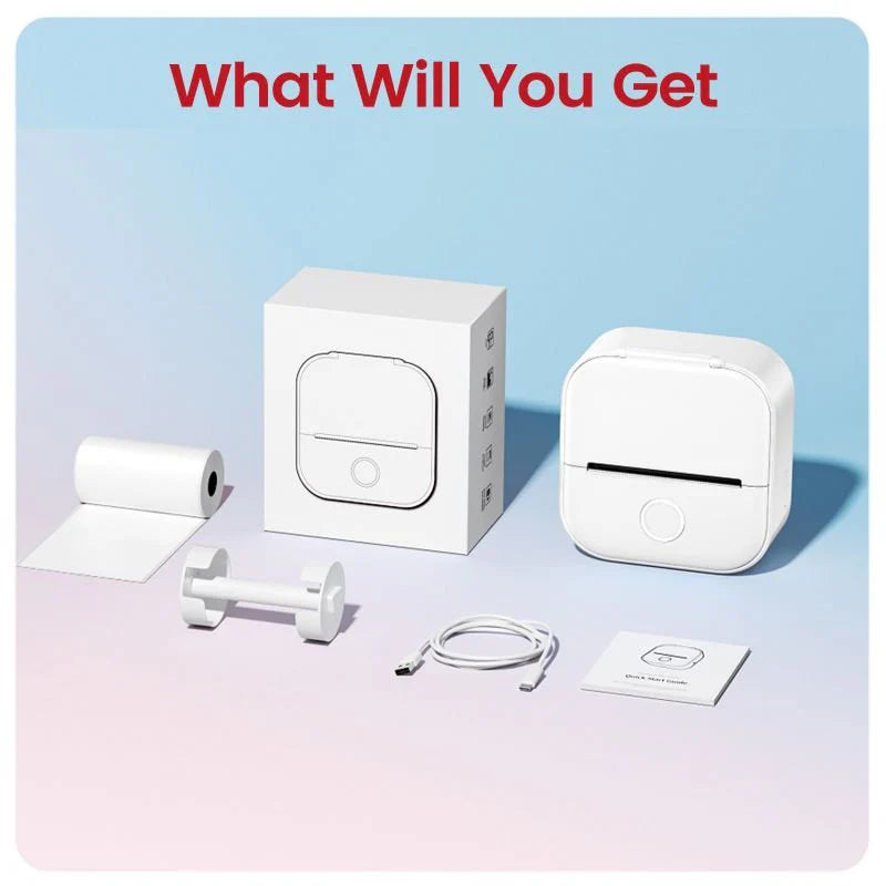 Mini Thermal Printer – Print Notes, Photos & Labels Anywhere
